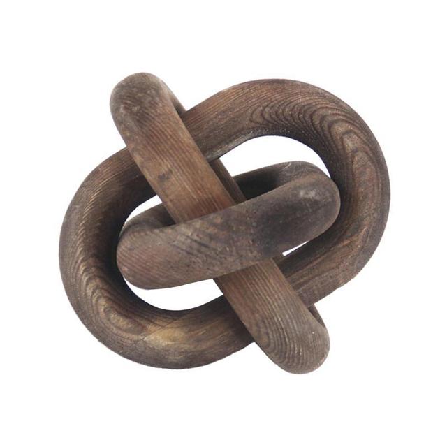 TEMU Modern Minimalist Ins - Style Wooden Chain Home Decor For Living Room Wall Decoration, Tv Cabinet Wooden Chain Hanging Ornament, Coffee Color