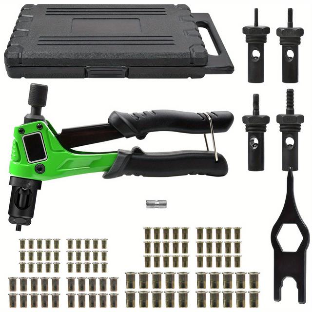 TEMU Rivet Nut Tool Gun Tool Kit With 100pcs M3-m6 Rivet Nuts Rivet Nut Pliers