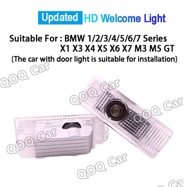 TEMU Set Of 2 Led Welcome Logo Lights For For Series Including 1, 2, 3, 4, 5, 6, 7, And X Models, As Well Series, Without Battery