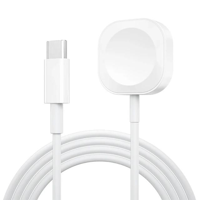 TEMU USB Typ C Magnetische Drahtlose Ladestation Tragbarer Kabel Schnellladegerät Für Apple Watch Series Ultra 6 SE Für / 4/ 3 Schnellladungskabel Zubehör