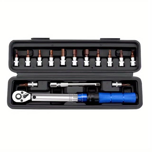 TEMU Quick-release Torque Wrench Repairing Tool High Precise Torque Wrenches 2-24n.m Torque Adjustable 1/4inch Ratchet Wrench