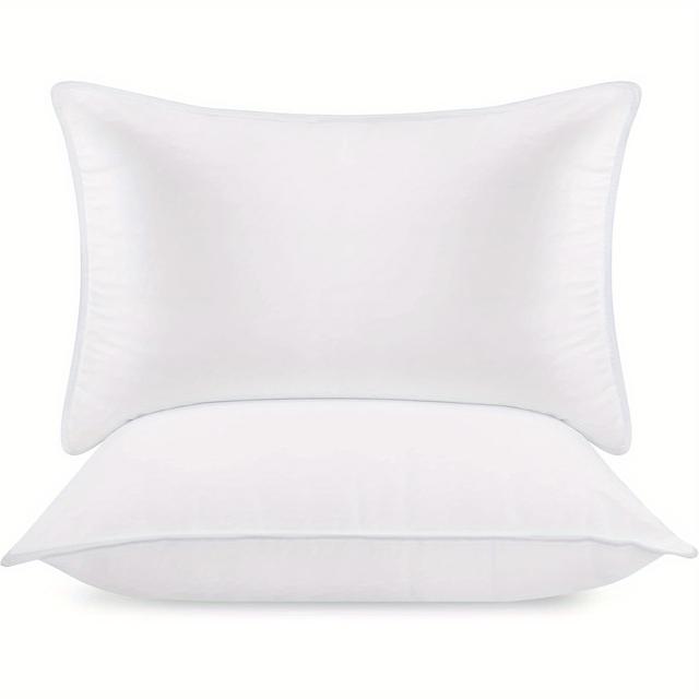 TEMU Bed Pillows For Sleeping (white), Hotel Pillows, Cooling Pillows For Side, Back Or Stomach Sleepers