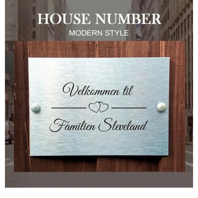 TEMU トなハートデザインのカスタムファミリーネーム - モダンホーム用パーソナライズ壁掛け住所プラーク、ブンランドへようこそ