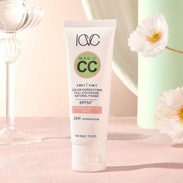 TEMU Krem CC | Korektor Koloru z Pełnym Kryciem | 50 | Naturalne Maskowanie | Odpowiedni dla Wszystkich Odcieni Skóry