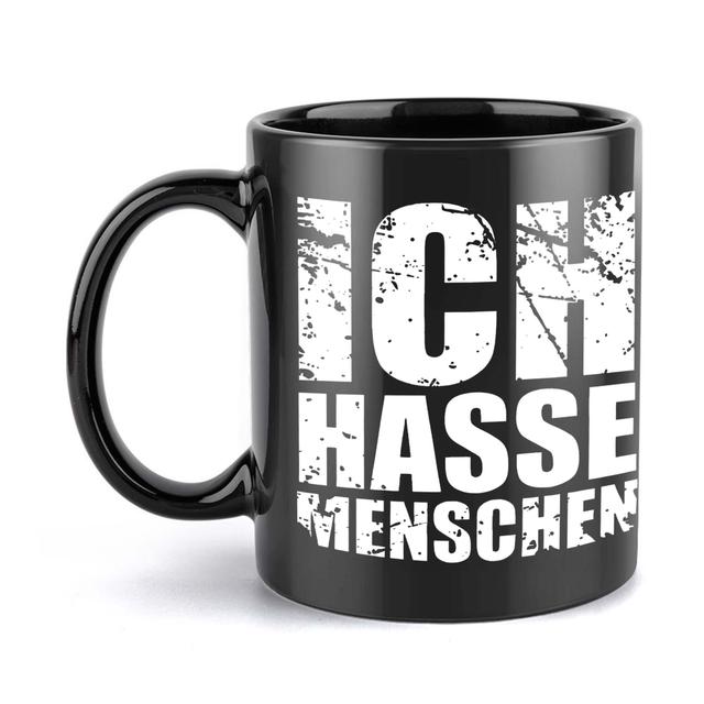 TEMU 1 Stück, Hate, People 11oz Keramik-Kaffeetasse, für alle Jahreszeiten, Ideales Geschenk für Freunde & Familie