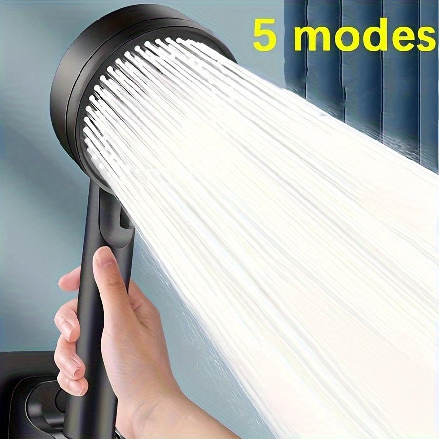 TEMU 1pc 5-mode Multi-functional High Pressure Showerhead, Bathroom Additions, Wall Mounted Showerhead, Single Head For Shower Use For Shower Use