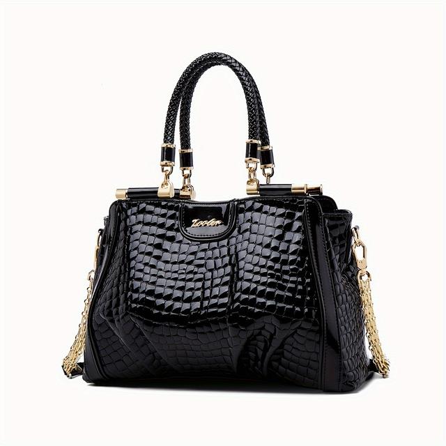 TEMU Sac à main tendance en cuir pour femmes | Grande avec plusieurs compartiments, fermeture éclair, bandoulière amovible, idéal pour les et l'utilisation quotidienne, pour ou mère