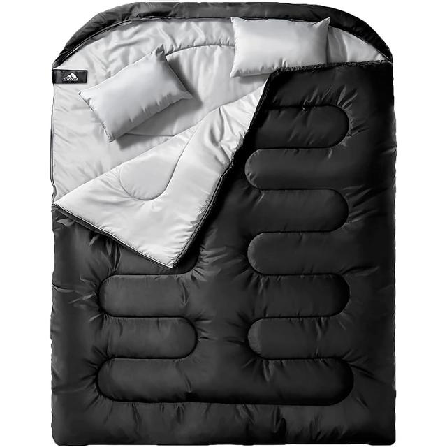 TEMU Adult Double Sleeping Bag, Two-person Sleeping Bag Suitable For Camping, Hiking, And Backpacking, Ideal For For Cold And Warm Weather