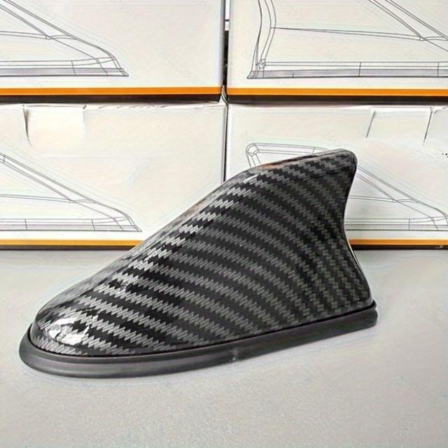 TEMU Jdm Racing Antenna - 6.3 Inch, Abs Car Roof Decoration With Rubber Seal Ring, Fiber Surface, Modern And Classic Vehicles | Stylish | Durable Roof Accessory, Automotive Roof Decor