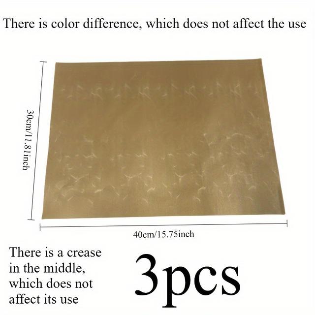 TEMU 3pcs Of Ptfe Sheets For Heat Transfer Printing, Ptfe Sheets Are Heat-resistant, Non Stick, And Reusable