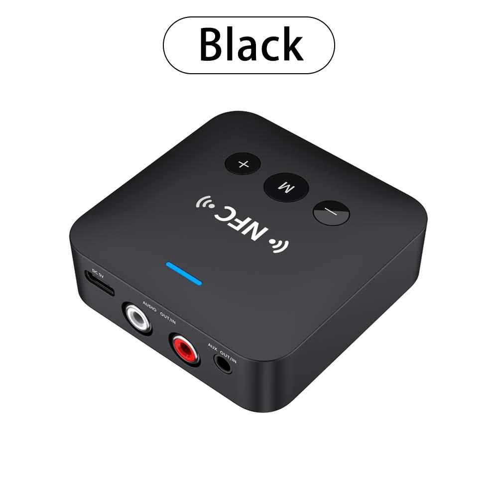TEMU Nfc 3-in-1 Wireless Audio Transmitter And Receiver, 3.5mm Aux/rca Dual Audio Adapter, Supports Tf Card, Suitable For Computers, Tvs, Headphones, Speakers, And Car Use