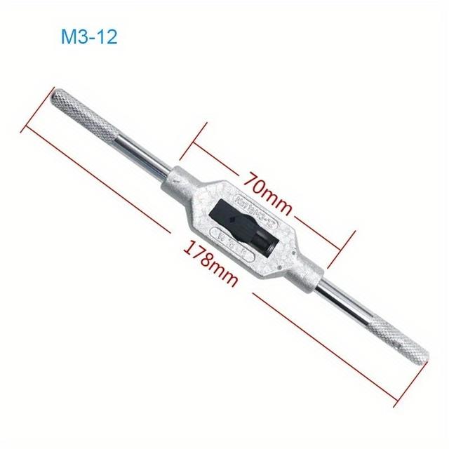 TEMU Adjustable Tap Wrench For Thread Taps Holder Tapping Reamer Tools Tapping Tools