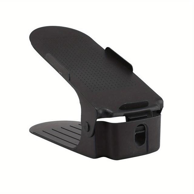 TEMU Adjustable Shoe Racks, 30-pack Shoe Storage Rack, Pp Material, 3 Adjustable , Space-saving, Black