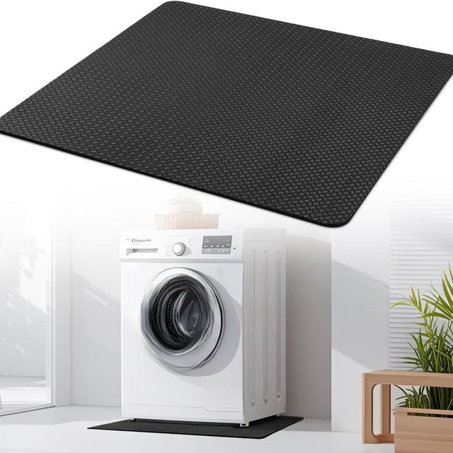TEMU Double-sided Anti-slip Shock-absorbing Mats Used All Year Round For Washing Machines, Lightweight Waterproof Floor Mats For Refrigerators, Protective Mats For Of Refrigerators