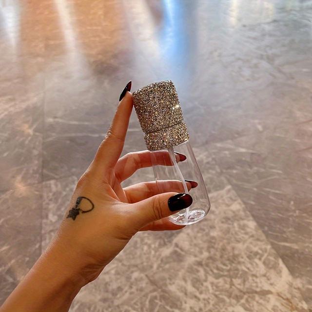 TEMU Travel Spray Bottle, Diamond-encrusted Atomization Refillable High Pressure Gift Box Set