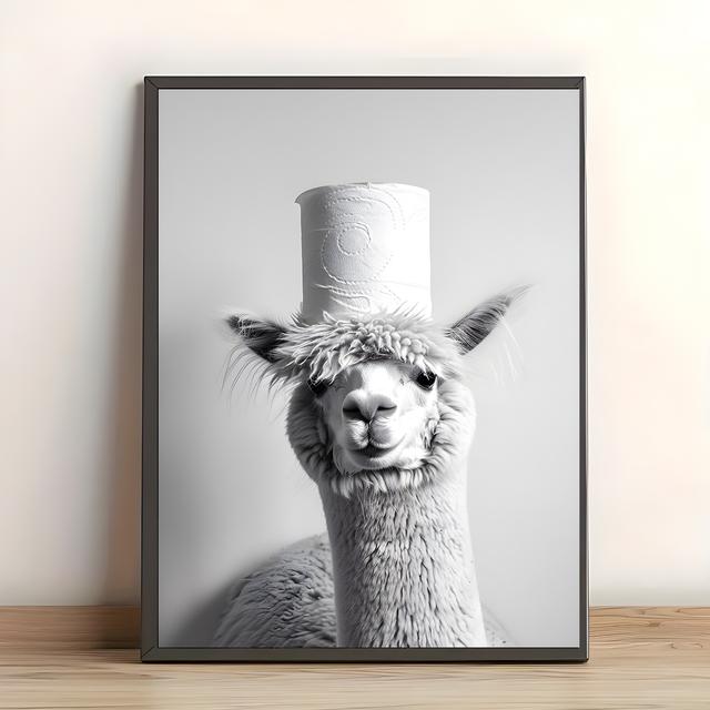 TEMU & Toilet Roll Art, 12x16" - For , , Kitchen, , Bathroom, Bar, , For Decor