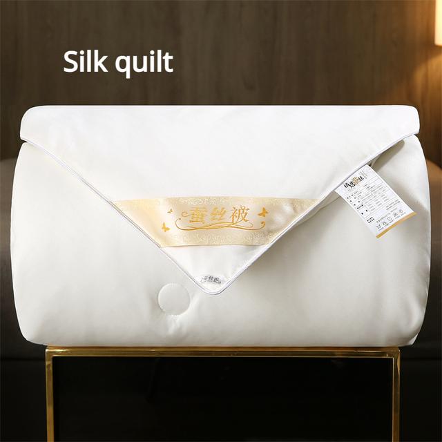 TEMU Luxuriöse Maulbeer-Seidenquilt - Ultraweich & Atmungsaktiv für Alle Jahreszeiten mit zeitgenössischem Design, Nur Handwäsche, Perfekt für Schlafzimmer oder Gästezimmer