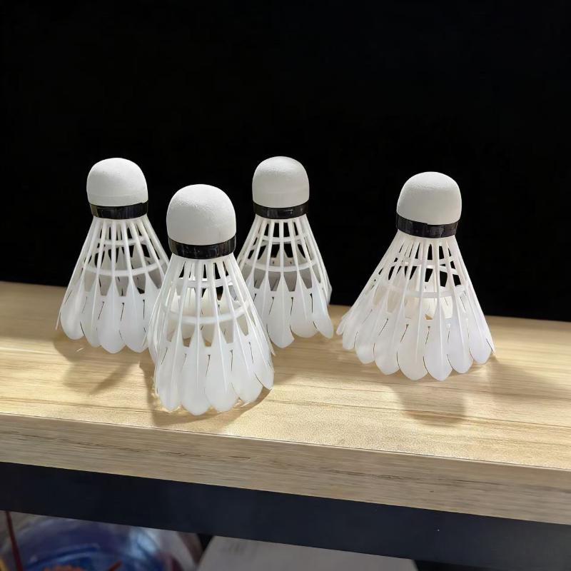 TEMU Simulation White Badminton Shuttlecock --pa Material, No Feathers, Anti-impact, Drop-resistant, For Shuttlecock Enthusiasts, Gift, Easter, Halloween, Thanksgiving Day, Christmas
