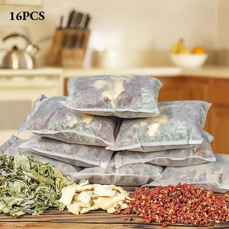 TEMU 16pcs Mugwort, Ginger, And Zanthoxylum Foot Soak Pack For Postpartum Sweating
