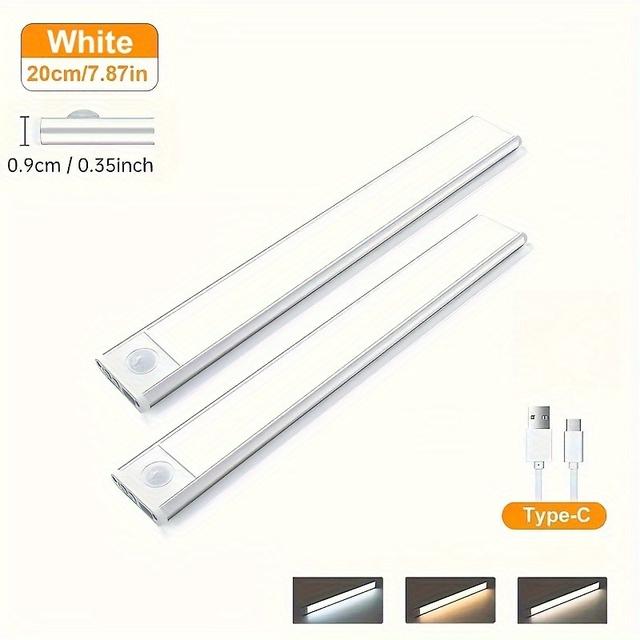 TEMU キャビネット下のモーション - アンチグレア アルミニウム合金シェル 2 枚の調節可能な 3 色の暖かいワードロー ワイヤレス充電 マグトリップ ナイ