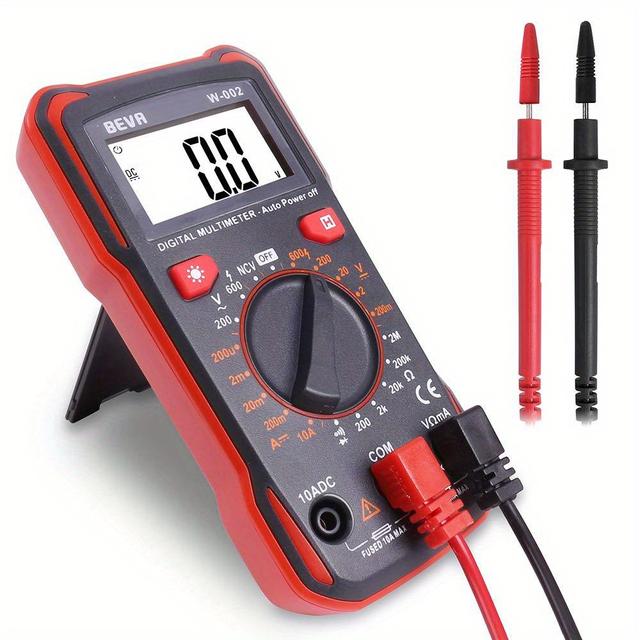 TEMU Beva, Digital Multimeter, Continuity Tester, Voltmeter, Ac/ Multi Tester, Voltage, Current, Resistance