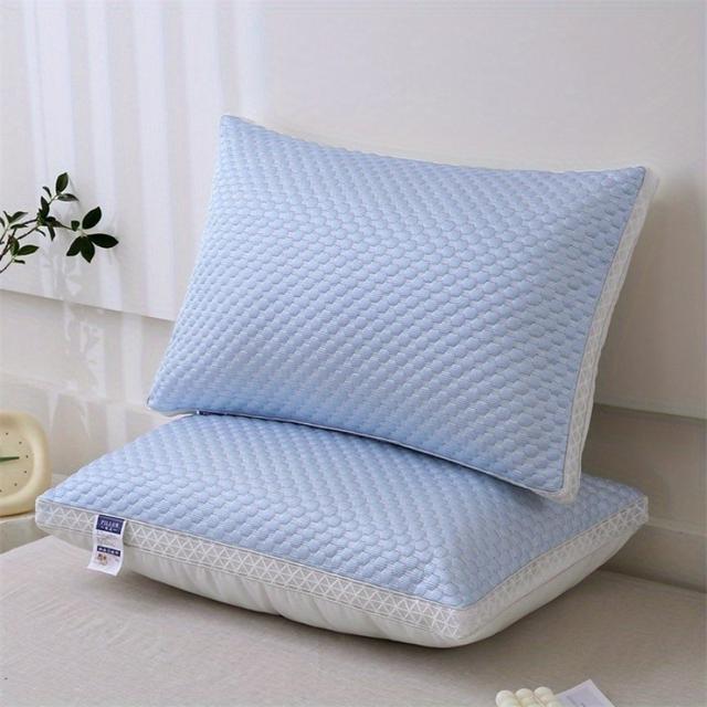 TEMU 2pcs, 여름 시원한 콩 시원한 목 베개, 통기성이 좋은 시원한 베개 코어, 남성과 여성의 가정 호텔 베개 코어