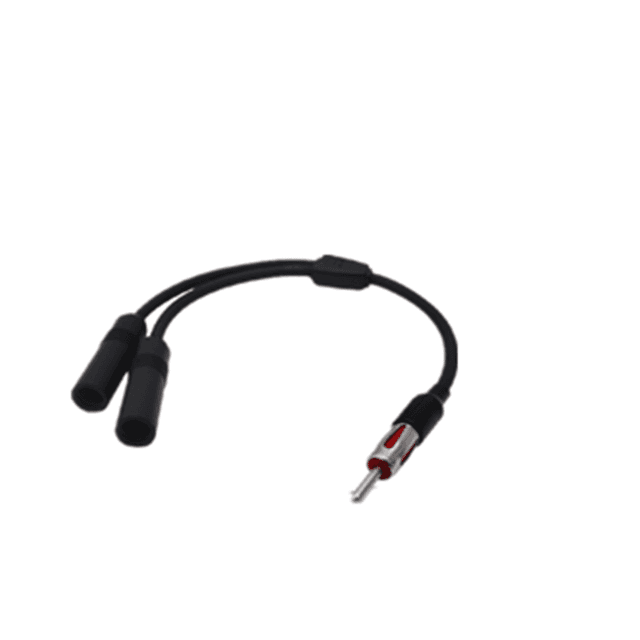 TEMU 12-inch Y Splitter Cable - Single Male To Dual Female Connector For Am/fm Radio