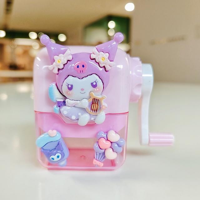 TEMU รับประกันคุณภาพ: กรรไกรตัดดินสอ Sanrio Kuromi และ Melody, กรรไกรตัดดินสอแบบแมนนวลลาย Shakuyaku Dog, กรรไกรตัดดินสอแบบพกพาสะดวกเพื่อความสุดฮิต