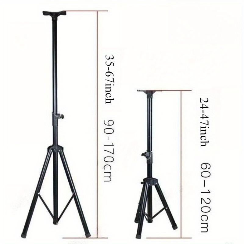 TEMU Heavy-duty Metal Adjustable Tripod Speaker Stand For Stage Performance, Extendable Audio Triangle Support