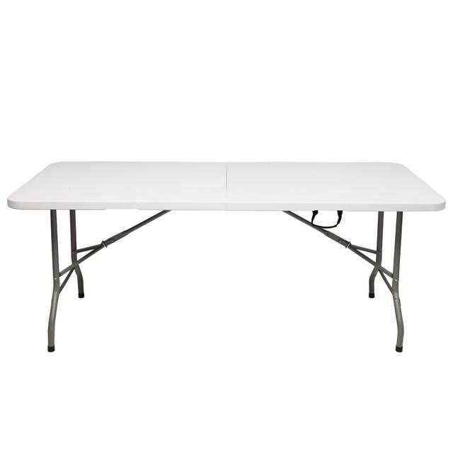 TEMU Table d'extérieur rectangulaire pliable en plastique de 6 pieds
