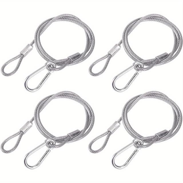 TEMU 4pack Clamps For Lights Stage Lighting Equipment & Accessories, Clamp Hooks Safety For Speaker Stand, Stage Light Lighting Safety Chains For Hanging Lights Dj Truss Lighting Clamp