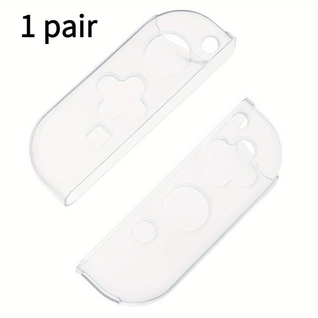 TEMU Funda de repuesto para Joy-Con de Switch con cubierta transparente de TPU, compatible con controles portátiles NS Joy-Con en 1 par/2 /4