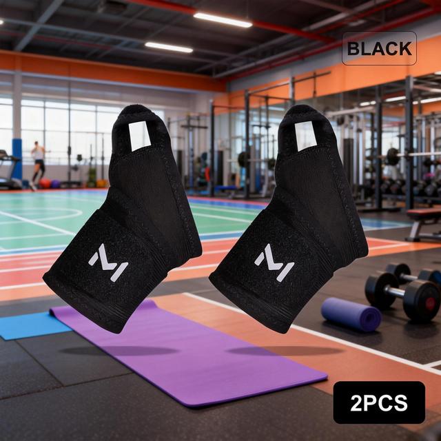 TEMU A Set Of 2 High-quality Wrist Braces, Designed For Men And Women, Made From Spandex Material, Ideal For Different Everyday Like Gym Workouts, Outdoor Activities, And Office Use