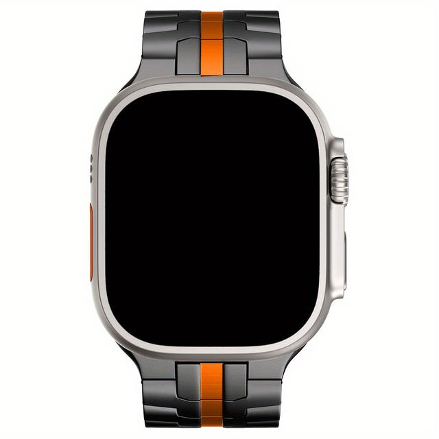 TEMU Business Stainless Steel Strap For Watch Ultra 49mm 10 46mm Men Link Bracelet For Iwatch Series Se 6 5 4 Se 45mm 44mm Band