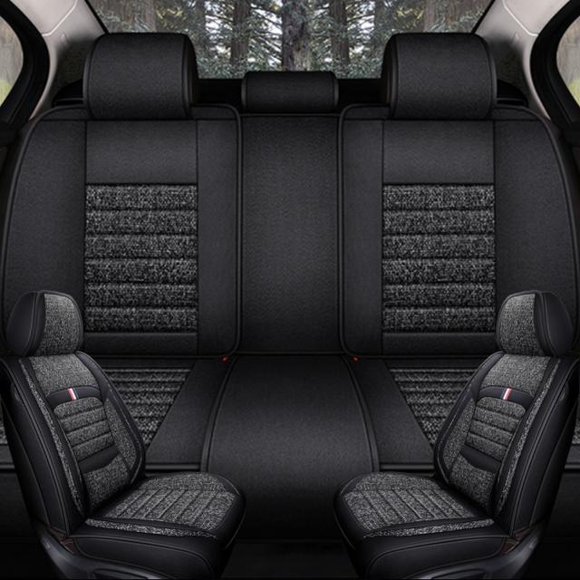 TEMU Asiento de coche universal de lino - Lavable a mano, sin necesidad de rellenos, fácil de limpiar, lujoso y , adecuado para diario