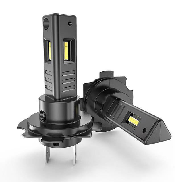 TEMU 2pcs 1:1 H7 Led High Power H7 Socket Led Car Headlight Turbo Bulb 6000k 22000lm Csp Chip Mini Led Light