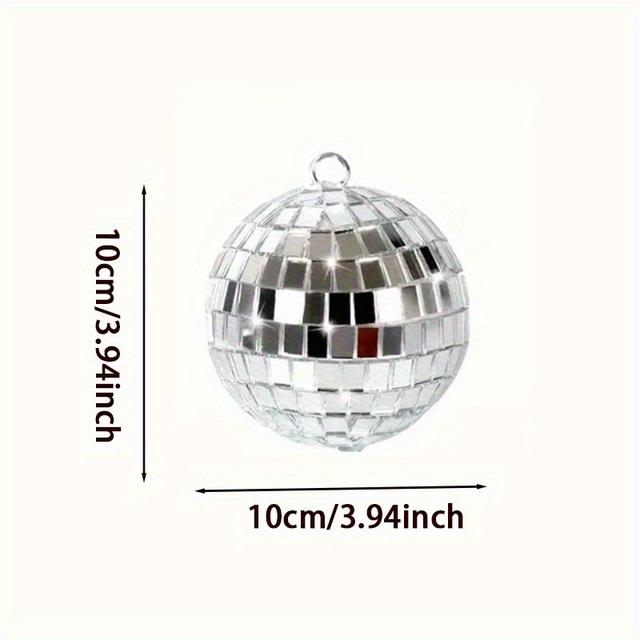 TEMU Vintage Sphere - In Sizes (5cm, 10cm, 15cm) - Perfect For Celebrations, Weddings, And Home Decoration - Sturdy, Glossy Reflector, Ideal For Indoor And Outdoor Events, Party Ornamentation