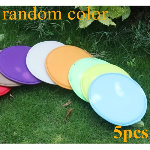 TEMU 5-teiliges Set bunter Sitzkissen, langlebig leicht zu reinigen – Ideal für Camping, Picknicks Zuhause, festliche Mehrfarbige Campingsessel