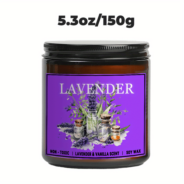 TEMU شموع معطرة برائحة اللافندر النقي، شموع منزلية معطرة، هدايا للرجال والنساء والأمهات والأباء، هدايا عيد الميلاد مثالية للمنزل والتدفئة