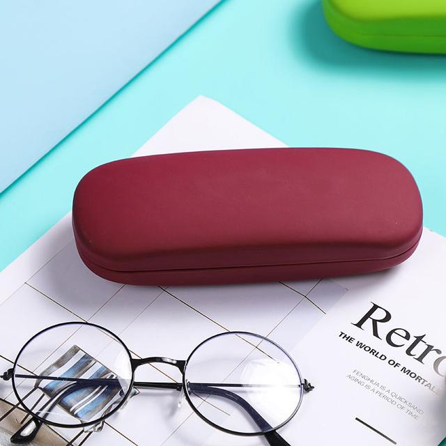 TEMU Трендовий футляр для окулярів однотонного кольору, підходить як для студентів-чоловіків, так і для студенток, з мінімалістичним та свіжим дизайном, який є милим, стійким до тиску та портативним