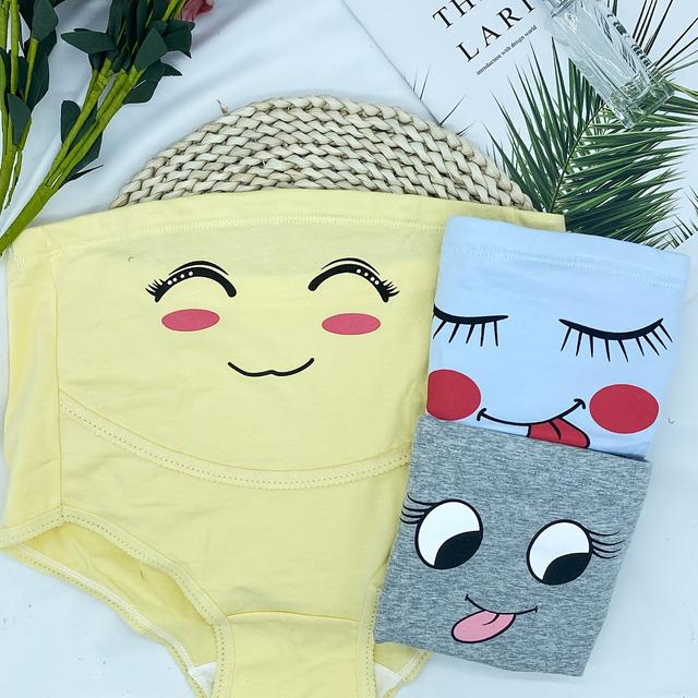 TEMU 3Pcs Boxer de Maternité Pour Femmes, Slip Imprimé de , Sous-vêtements Élégants, Vêtements Pour Femmes Enceintes