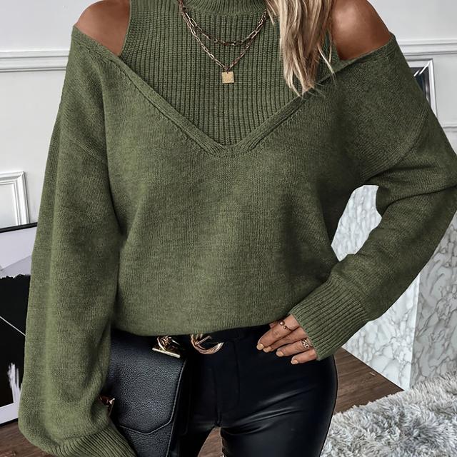 TEMU Directional Funds - Stilvoller, lässiger Strickpullover für Herbst und Winter