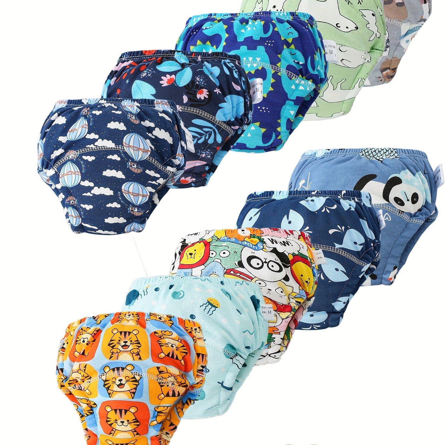 TEMU 10pcs Baby Training Pants Breathable Potty Training Diapers Suitable For Christmas, Halloween, Thanksgiving, Easter, New Year Gifts