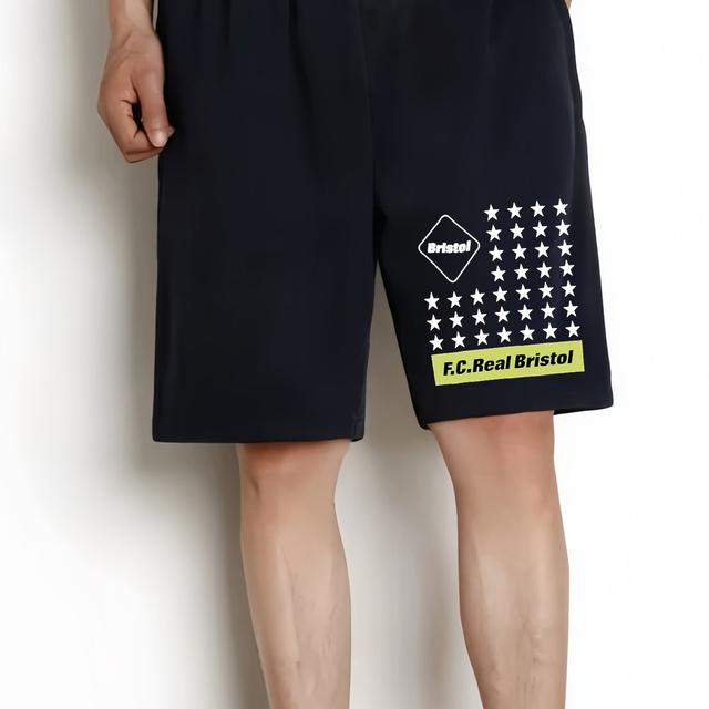 TEMU メンズ＆レディース ブラック カジュアル スポーツショートパンツ 星と グラフィックプリント - スフィット、耐熱転写デザイン、日常・レジャー着用に洗濯機可