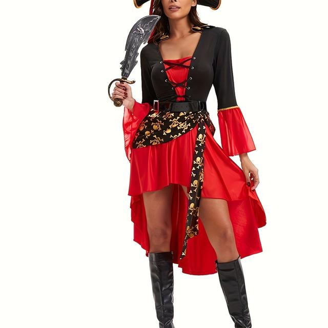 TEMU Disfraz de pirata para cosplay femenino en , en del Caribe para una