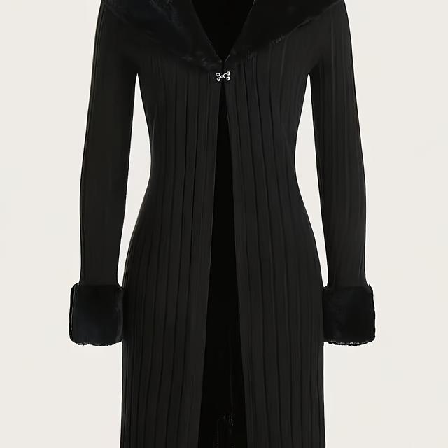 TEMU Női Könnyű Hosszú Kardigán, Laza Szabású és Stílusos Felsőruházat