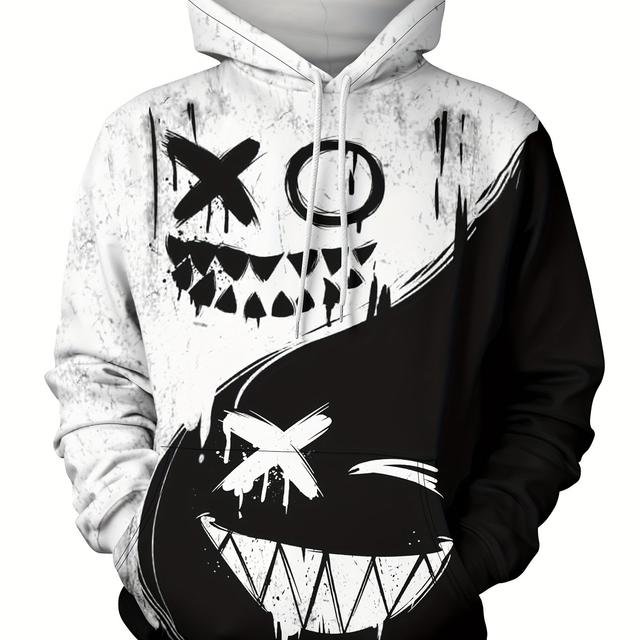 TEMU Men's Stylish Hooded Sweatshirt For Spring And Autumn