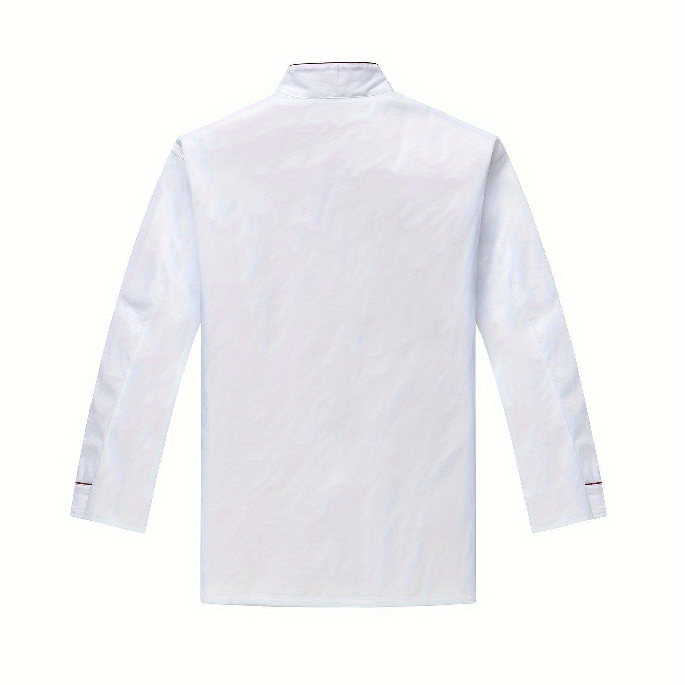 TEMU Men's Breathable Short Sleeve Chef Overalls For Cooking And Baking
