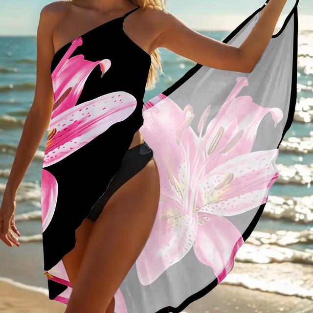 TEMU At The Beer Festival, Ladies Can Wear Stylish Wraps And Skirts With Floral Prints, Perfect For Beach Outfits