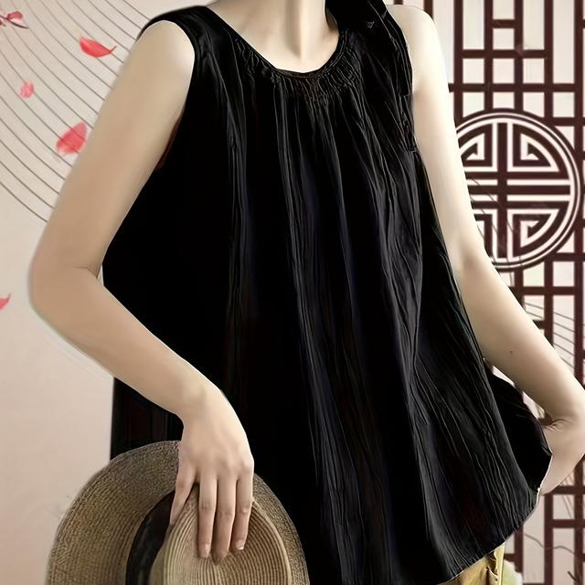 TEMU 新作サマースタイルレディースベスト、ノースリーブ、ゆったりしたデザイン、おしゃれでカジュアル、ト、快適、旅行・パーティー・ショッピング・仕事に最適